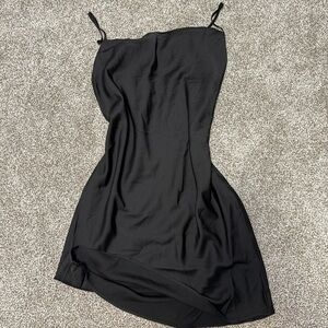 Forever 21 Black Mini Dress with Spaghetti Straps